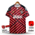 Camisa do Flamengo Edição Especial 23/24 na versão torcedor masculino, nas cores vermelha, preta e branca, com detalhes gráficos e logo do clube.