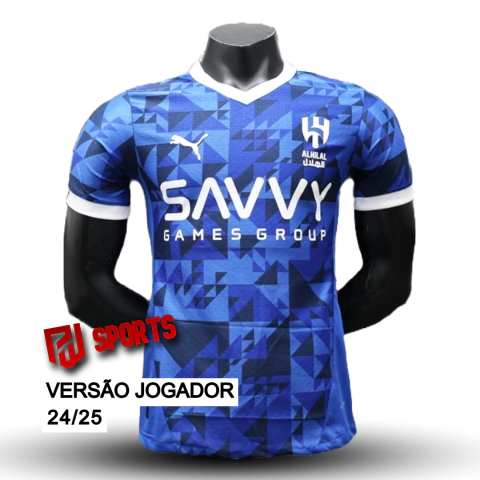 Camisa Al Hilal Casa 24/25 - Versão Jogador Masculino - Puma - Azul