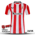 Camisa Athletic Bilbao Casa 24/25 - Versão Torcedor Masculino - Castore - Vermelho com Listras Brancas