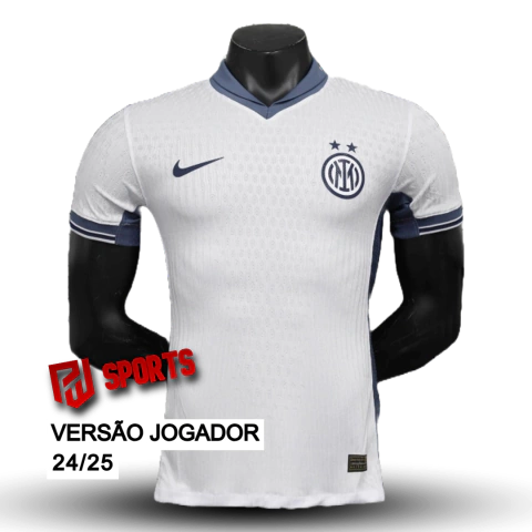 Camisa Inter de Milão Away 2024/25 - Versão Jogador Masculino - Nike - Branca