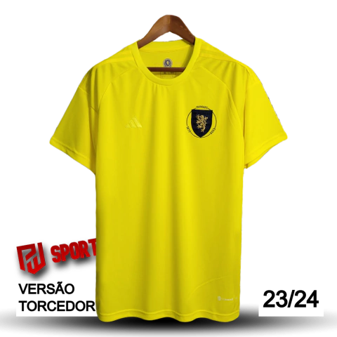 Camisa Escócia Goleiro 23/24 - Versão Torcedor Masculino - Adidas - Amarela