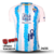 Camisa Málaga Casa 24/25 - Versão Torcedor Masculino - Hummel - Branco com detalhes em Azul