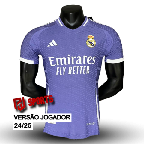 Camisa Real Madrid Edição Especial 24/25 - Versão Jogador Masculino - Adidas - Roxa
