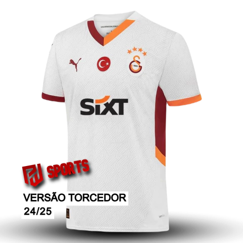 Camisa Galatasaray Fora 24/25 - Versão Torcedor Masculino - Puma - Branca