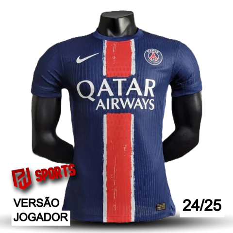 Camisa PSG Home 2024/25 - Versão Jogador Masculino - Nike - Azul