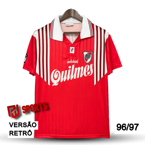 Camisa River Plate Fora 96/97 - Versão Retrô Masculino - Adidas - Vermelho