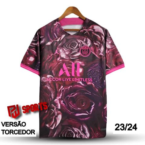 Camisa PSG Edição Especial Rosé 23/24 - Versão Torcedor Masculino - Nike Jordan - Rosa