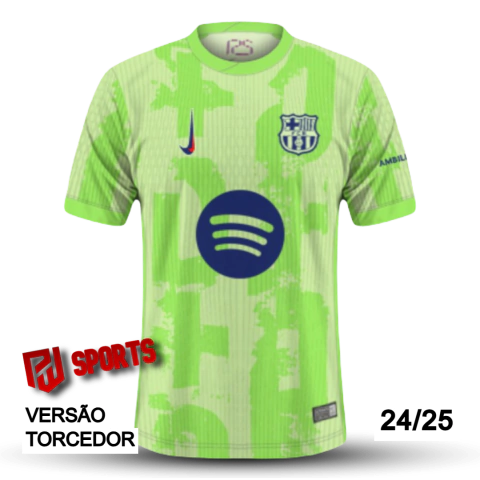 Camisa Barcelona Third 2024/25 - Versão Torcedor Masculino - Nike - Verde