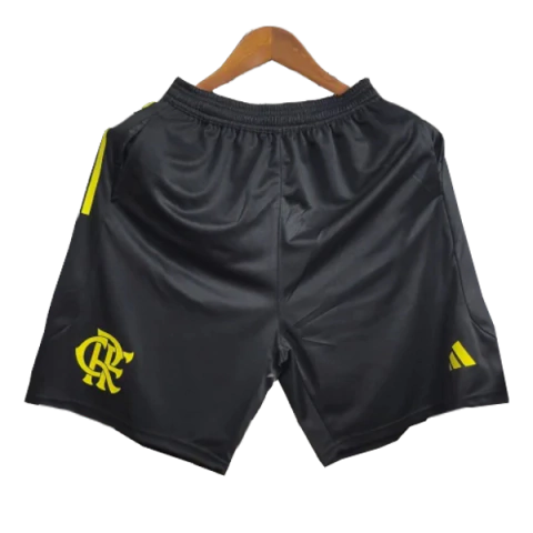 Calção Flamengo Goleiro 24/25 - Versão Torcedor Masculino - Adidas - Preto