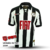 Camisa Atlético Mineiro Centenário 2008 - Versão Retrô Masculino - Lotto - Branca e Preta Listrada