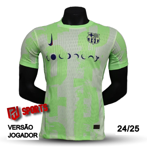 Camisa Barcelona Third 2024/25 Edição Coldplay - Versão Jogador Masculino - Nike - Verde
