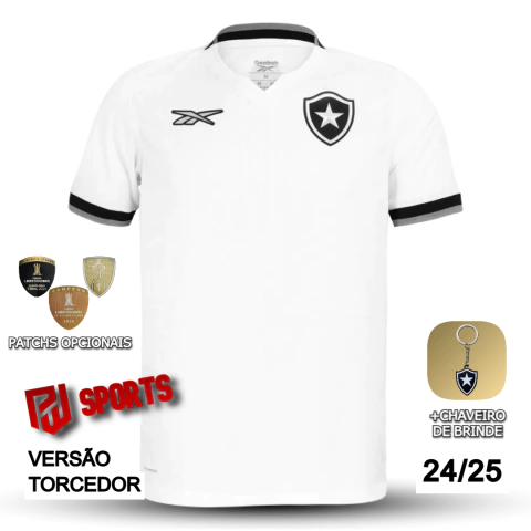 Camisa Botafogo Terceira 2024/25 - Versão Torcedor Masculino - Reebok - Branca