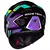 CAPACETE RACE TECH HIT DRAW BLACK/PURPLE TAM 58 - Gio Motos Peças