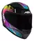 CAPACETE ASX CITY STORM BRILHO PRETO/COLORS na internet
