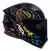 CAPACETE ASX CITY FLOWERS BRILHO PRETO/COLORS na internet