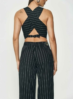 Blusa Listrada Alfaiataria Justa clc 036.53.01219 - comprar online