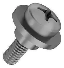 461A- PARAFUSO PH (05X12) C/ ARRUELA PARA FIXAÇÃO DA RABET0 DA BIZ KS C/ RESALTO COR PRETO ORIGINAL - comprar online