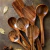 Conjunto Talheres de Madeira para Cozinha | 7 Peças