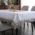 Toalha de Mesa Branca Bordada Retangular - Home Stoliver - Utensílios Em Alto Padrão