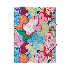 Carpeta Mooving Mickey & Friends Oficio 3 Solapas C/ Elastico