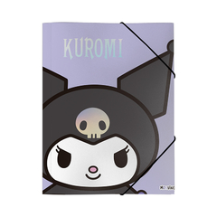 Carpeta Mooving Kuromi Oficio 3 Solapas C/ Elastico