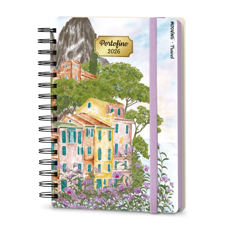 Agenda Mooving Travel 2 Dias X Pag C/ Espiral 10x15 2026 - comprar online