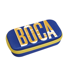 Cartuchera Mooving Box Rigida C/ Relieve Boca JR 22x11x6 Cm