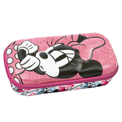Cartuchera Mooving Box Rigida C/ Relieve Minnie Mouse 22x11x6 Cm