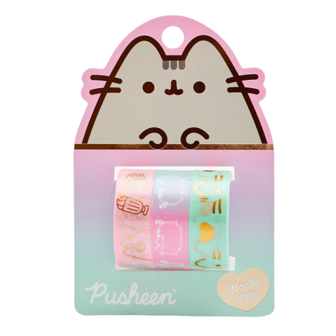 Cinta Mooving Maw Pusheen Washi Tape 1.5x5 M Pack X3