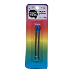 Repuesto Mooving Maw P/ Boligrafo Medio Giro Pack X2