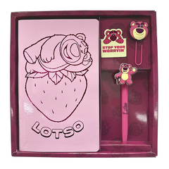 Set Oficina Mooving Maw Lotso Libreta + Boligrafo + Clip - comprar online