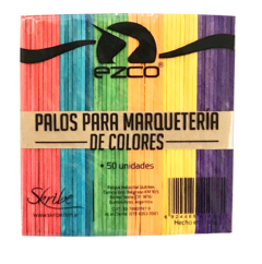 Palitos Ezco de Helado Color / Natural X50 en internet