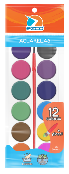 Acuarelas Ezco Eco Colores X12