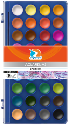 Acuarelas Ezco Premium Colores X12/ X24/ X36 en internet