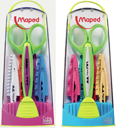 Tijera Maped CreaCut Cortes Creativos C/ Formas Estuche X5 - comprar online