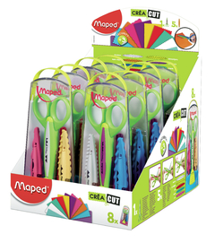 Tijera Maped CreaCut Cortes Creativos C/ Formas Estuche X5 - Libreria Constitucion Minorista