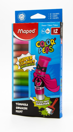 Temperas Maped Estuche Pomos 8 Ml X12