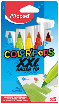 Marcadores Maped Brush XXL Tip X5