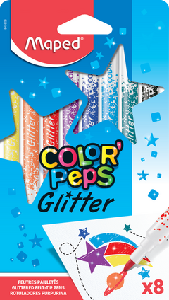 Marcadores Maped Glitter / Brillo X10