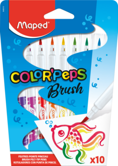 Marcadores Maped Brush X10