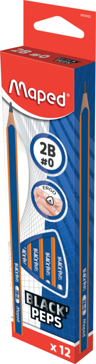 Lapiz Maped Navy de Grafito X12