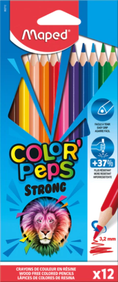 Lapices Maped Strong de Colores Largos