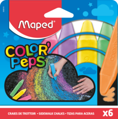 Tizas Maped P/ Aceras / Asfalto Maxi X6