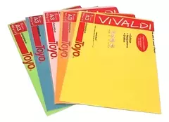 Hojas Toyo Vivaldi A3 color 120 gr x 5 hjs - comprar online