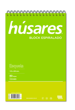 Block Husares Esquela con espiral 80 hjs - tienda online