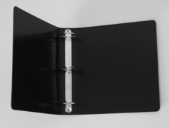 Carpeta Ezco Fibra Negra Nro 3 - 3 anillos x 40 mm