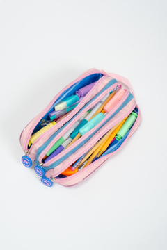Cartuchera Fw Fun World Tubo Chic 3 Cierres