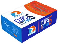 Clips Ezco Niquelados Nro 3, 4 Y 5 X100 - comprar online