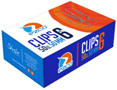 Clips Ezco Niquelados Nro 6 Y 8 X50 en internet