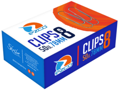 Clips Ezco Niquelados Nro 6 Y 8 X50 - comprar online